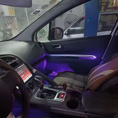 Car Ambient Light for Peugeot 3008 20 light RGB LED Ambient Light APP Control No Broken Wire Interio