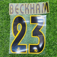 Beckham 23 nameset+ numbering + name set for jersey nns
