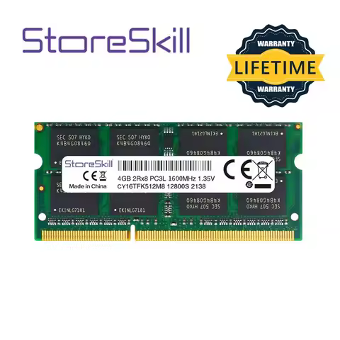 StoreSkill SODIMM Memory DDR3L 2GB 4GB 8GB 10600 1333 12800 1600 for DDR3 Laptop Ram Memoria