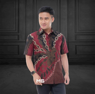 BAJU KAOS BATIK PRIA MODERN BAJU KEMEJA BATIK PRIA TERBARU 2023 LENGAN PENDEK BUAT KONDANGAN BAJU BA