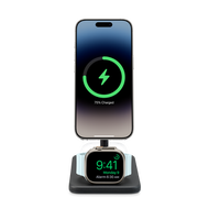 Apple - Twelve South HiRise 3 Deluxe 三合一無線充電座 - 黑色
