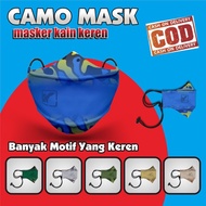 Masker Kain Hijab 3 Lapis Anak Duckbill 3d kf94 evo polos pria