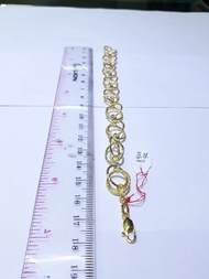 Gelang Rantai Emas Kuning 70% Berat 8,4 Gram Panjang 7,5Cm. Kuning