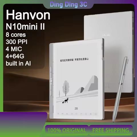 Hanvon N10 Mini II EInk book Reader 7.8Inch 4+64GB 8 Core AI Handwriting Notebook Android 14 Meeting