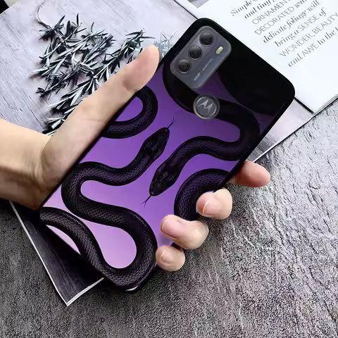 Snake Art Phone Case For Motorola Moto G85 G55 G05 G14 G75 G31 G50 G10 G20 G30 G60 G13 G32 G84 G54 G