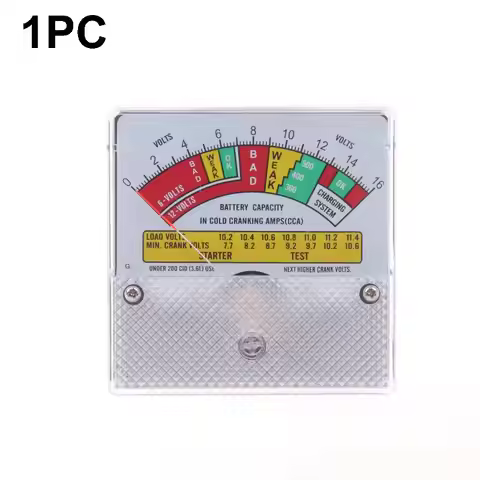 Battery Capacity Power Meter 6V/12V/16V Battery Capacity Meter Universal Battery Tester Checker For 