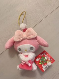 日本 絕版 美樂蒂 melody 娃娃吊飾 聖誕節