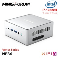 MINISFORUM NPB6 13th Gen Intel Mini PC i7 13620H 10 Core 16 เธรด Windows 11 DDR5 NVMe Mini PC Gamer คอมพิวเตอร์ NUC WiFi6