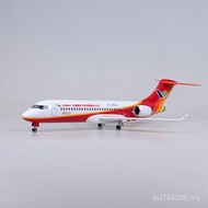 Guest Aircraft Simulation 47cm Commercial Flight Gift Ornaments ARJ21: Aircraft Model Assembly with 