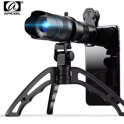 APEXEL HD Metal 20-40x Zoom Telescope Telephoto Lens Monocular Phone Camera Lens Without Tripod for 
