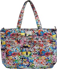 JuJuBe Super Be Large Everyday Lightweight Zippered Tote Bag, Tokidoki Collection - Sushi Cars
