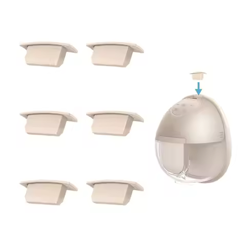 6pcs Replacement Spout Cap for eufy Wearable Breast Pump E20/E10/S1/S1 Pro, Dustproof, Keep Clean, P