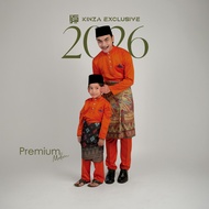 [KINZA SET SEDONDON MODERN BOLD COLOR 2] BAJU SLIM FIT - SATIN PREMIUM[FREE BUTANG+HANDKERCHIEF+PREM