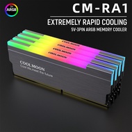 COOLMOON CR-D134S RAM ARGB Heat sink Heat Memory Vest Cooler Radiator 5V 3PIN RGB Cooling Safe Spreader For Desktop Computer PC