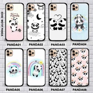 SAMSUNG S24, SAMSUNG S24+, SAMSUNG S24 ULTRA PREMIUM SOFT CASE GLASS PANDA MOTIF