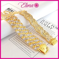 Elena Emas Bangkok Emas Sadur Gelang Tangan Dewasa/Budak (ETB328)(ETB329)(ETB330)(ETB331)(ETB332)