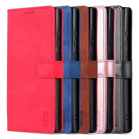 Case For Samsung Galaxy S26 Ultra S25 Plus S25 Edge Case Business Flip Leather Cover For Samsung S24