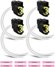 4 Pcs Electrical Ignition Coil Connector Plug Harness With Terminals Fit for Hyundai Accent Elantra 