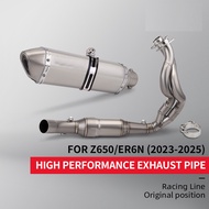 For ER6N Versys 650 Z650 Ninja 650 50.8MM Motorcycle Exhaust Motorbike Escape Moto Full Exhaust Syst