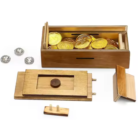 Secret Puzzle Boxes With Hidden Compartments Brain Teasers For Adults Kids Creative Cash Christmas G