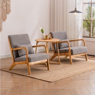 Mid Century Modern Accent Chair, Fabric Arm Chair, Accent Chair with Arm, Upholstery Linen, Living R