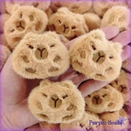 Purple Hoshi Pin Bross Capybara Fluffy Accessories Cute Character Dolls Pin Tudung Brooch