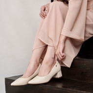 Tacha Darin Heels รองเท้าคัชชูหัวแหลม ส้นบล็อค พื้นนุ่มเดินง่าย *แนะนำลดจากปกติ 1 ไซส์*