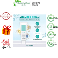 Kem Dưỡng Ahohwa Vitamin K Cream AHOHAW Phục Hồi Da Mỏng Đỏ Giãn Mao Mạch Làm Dịu Da Mờ Sẹo 80g - Du