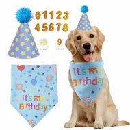 [SG Fast Delivery] Big Dog Birthday Hat Dog Birthday Bib Customisable Number