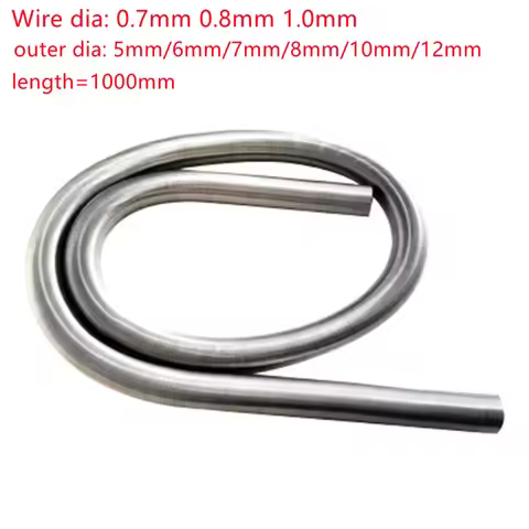 1pc/lot wire 0.6mm 0.7mm 0.8mm 1.0mm 1000cm 1 meter Stainless Steel Tension Spring Extension Spring