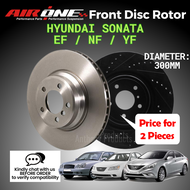 AIRONE Hyundai Sonata EF NF YF Front OE Sport Disc Rotor Racing Disc Brake (257mm/280mm/300mm) (2 Pi