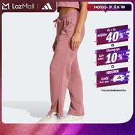 adidas ไลฟ์สไตล์ กางเกงขากระบอกผ้าเฟรนช์เทอร์รีย์ ALL SZN 3-Stripes ผู้หญิง สีชมพู IY6856