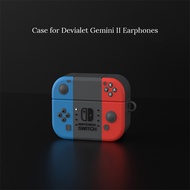 Cute Games Case for Devialet Gemini II True Wireless Earphones Liquid Silicone Cover Softable Casing