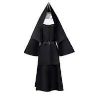 Halloween The Nun Cosplay Costume - Complete Nun Outfit Set