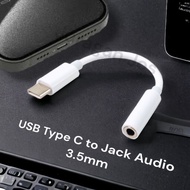USB Type C Cable 3.1 to 3.5mm Audio Jack Converter Adapter 11.5cm