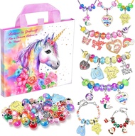 2025 Girls Charm Bracelet Making Kit - Unicorn Jewelry Supplies Make Set DIY Art Craft Set Charm Bra