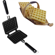 Khuôn làm bánh waffle 13cm chống dính cho bếp ga dụng cụ làm bánh khuôn bánh quế