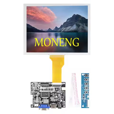 BEST 8inch EJ080NA-05B 800x600 LCD Screen Display TFT Monitor without / with 2AV+VGA+HDMI-Compatible