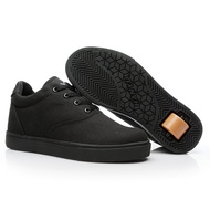 Heelys Student Skate Shoes Breathable Children Male Skating Shoes Adult Lightweight Female Single Wh