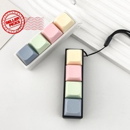 Macaron Color Keyboard Key Toy Diy Button Keycap Sensory Fidget Keychain Decompression Toys W8v5
