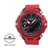 [Watchspree] Casio G-Shock Special Colour Model Carbon Core Guard Structure Red Semi-Transparent Resin Band Watch GA2200SKL-4A GA-2200SKL-4A