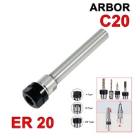Arbor C20 ER 20 150 Collet Chuck C 20 ER20 Straight Shank Milling CNC