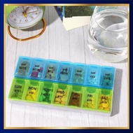 Medicine Box 7 Days Day Night Medicine Tablet Capsule Storage - FD7