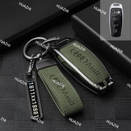 HZ Audi key cover Audi Keychain Key Case Cover For Audi C6 A7 A8 R8 A1 A3 A4 A5 Q7 Accessories