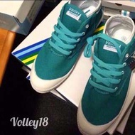 [Volley18]女23cm-澳洲品牌Volley帆布鞋(高筒-湖水綠/白)