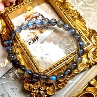 【訂製款 06】強藍光 灰月亮| 同人水晶 DIY設計手鏈