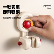 Dopamine Suction Cup Mop Rack Toilet Rack Storage Suction Cup Power Buckle Wall Hook Mop Clip Rack