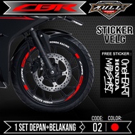STICKER STICKER Cutting Rim CBR 150R - Sticker Accessories Cutting Sticker List Motor Honda CBR150R 