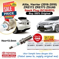 100,000KM (SC16HR11) Altis Wish (2009-) Harrier (2015-19) Spark Plug SC16HR11 9004A-91068 (Hex=13mm)