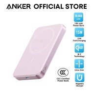 3C Power Bank Anker MagGo Powerbank CCC 10000mAh Slim Qi2 15W Magnetic Portable Wireless Charger A16